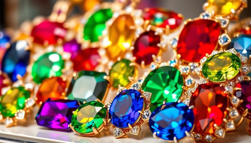 Vibrant jewelry colors