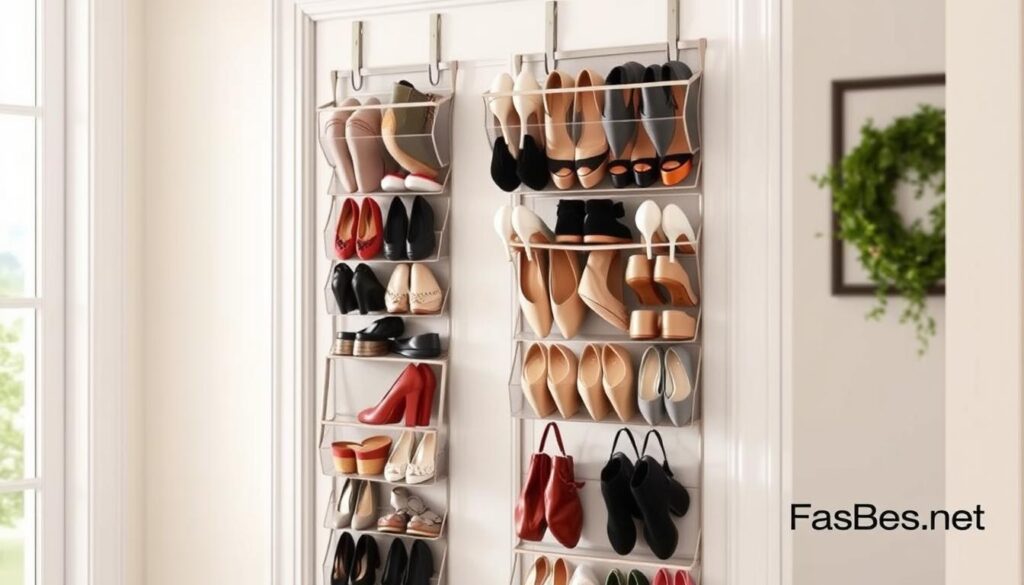 over-the-door shoe storage