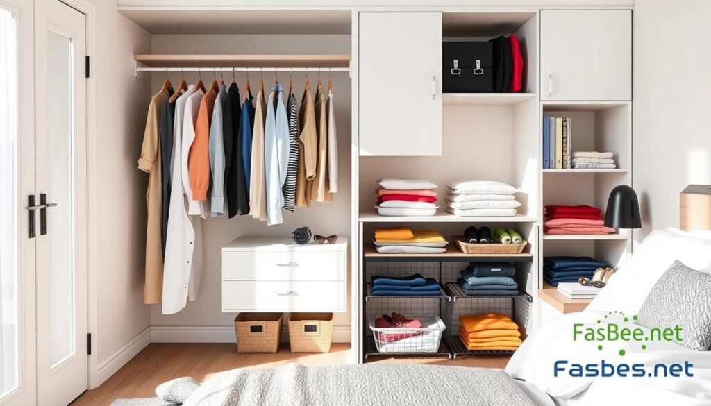 space-saving clothing storage