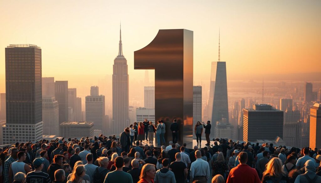 user engagement with number one